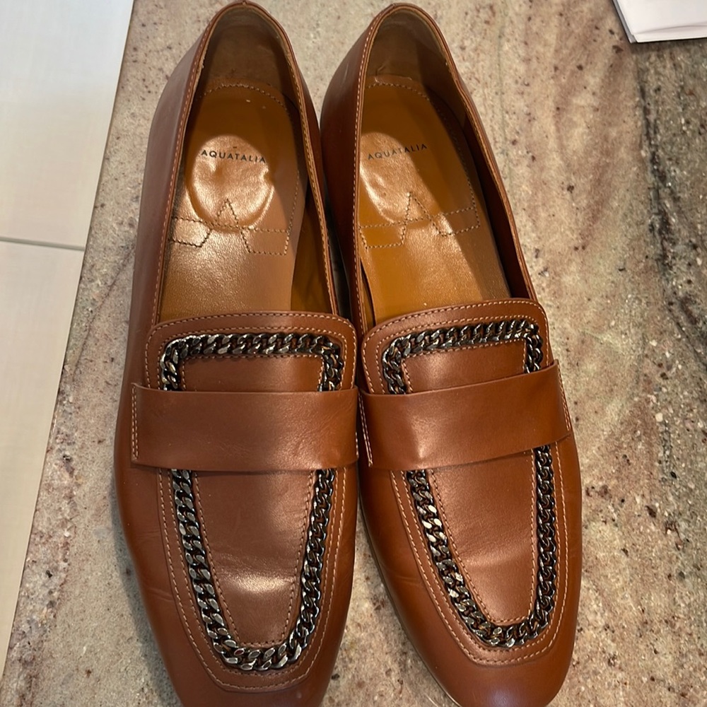 Aquatalia loafers 39 size almost like new